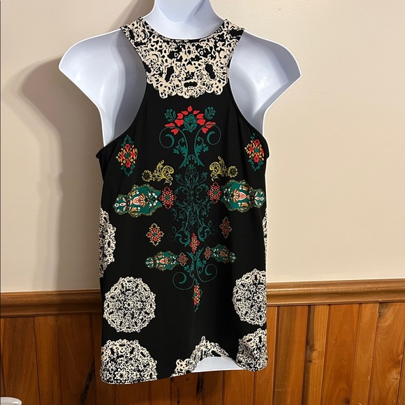 Elegant Black and Green Women's Top Size XL - Picture 2 of 6